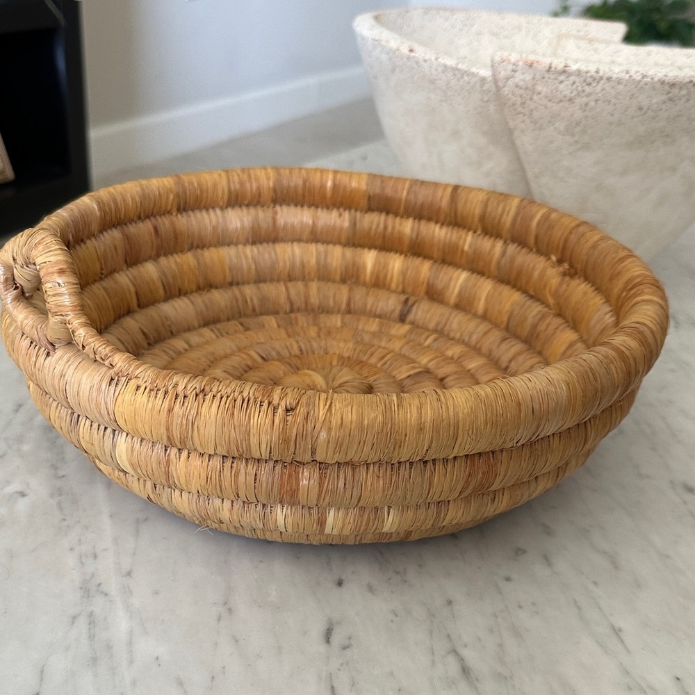 Handwoven Natural Bowl Basket